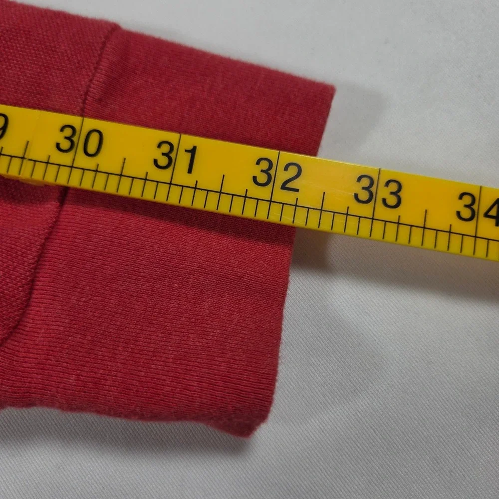 Polo Ralph Lauren Mens Classic Fit Long Sleeve Polo Shirt Red Large L Cotton